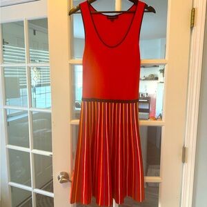 Bright red, fun sleeveless dress